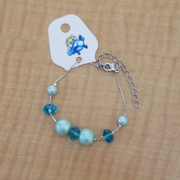 Blue beaded bracelet - Picture 2 of 2